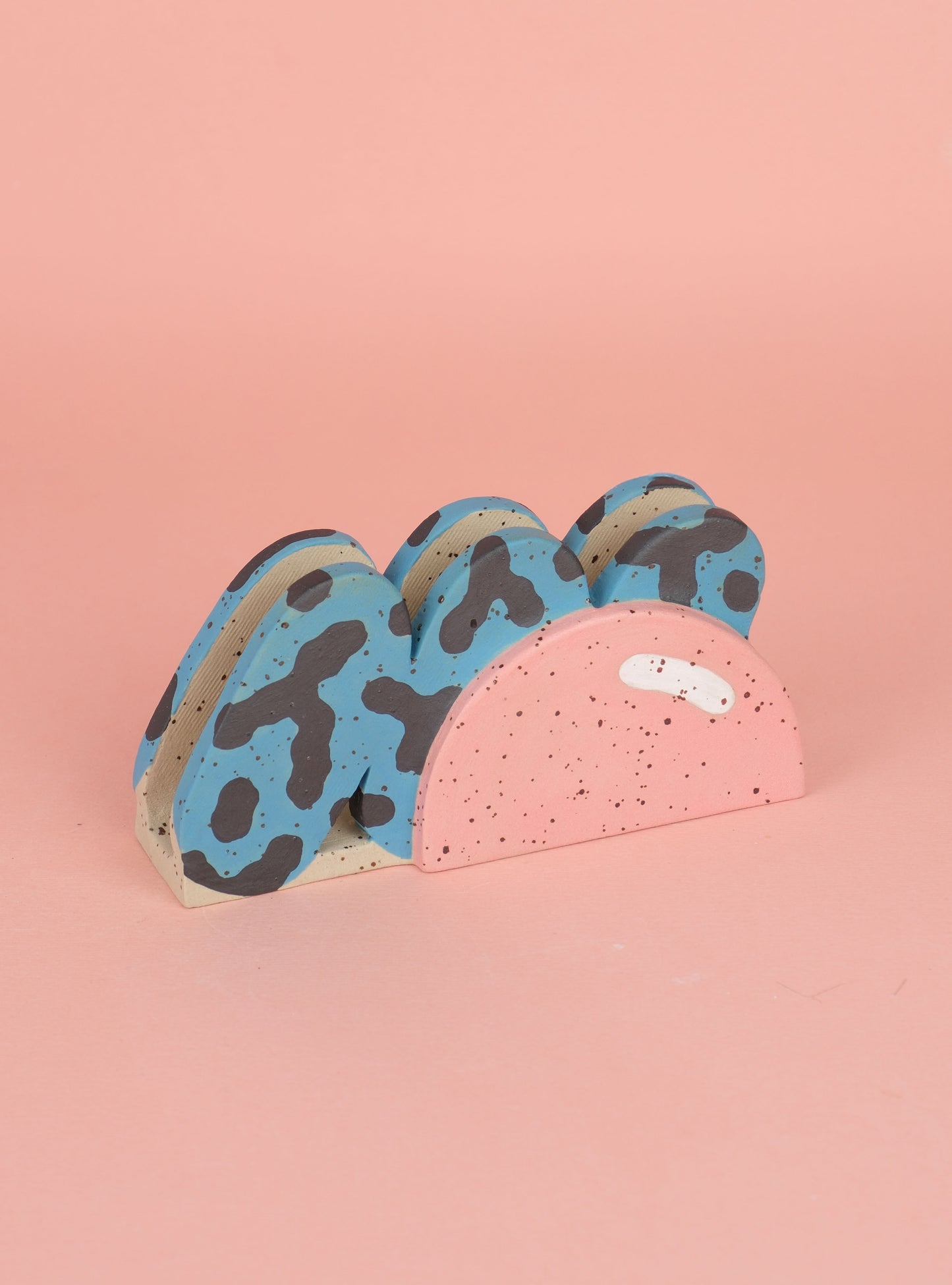 Napkin Holder - Blue Pink