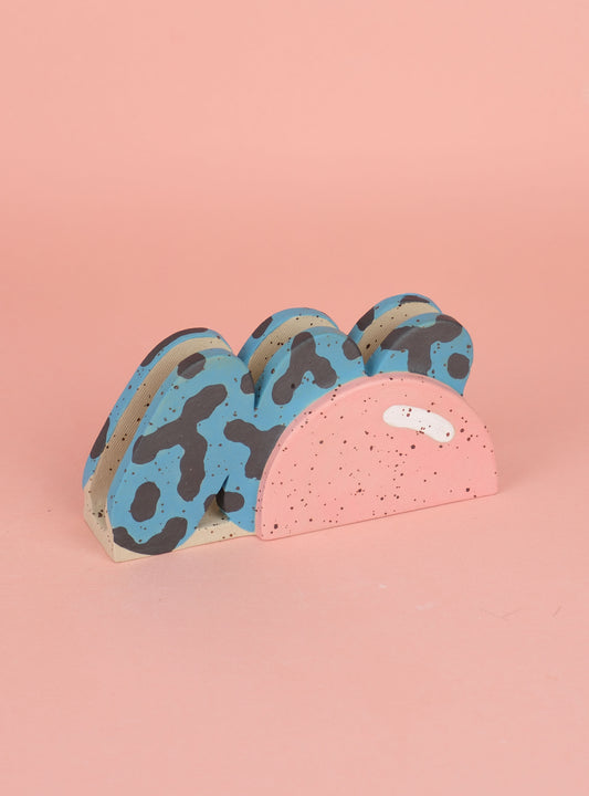 Napkin Holder - Blue Pink