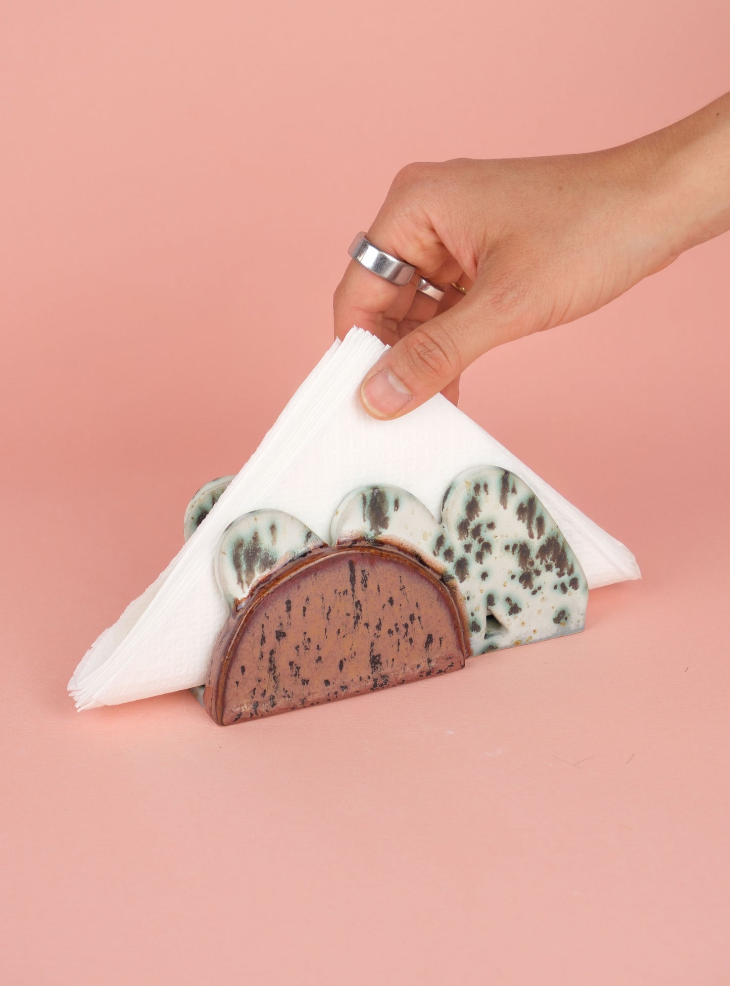 Napkin Holder - Green Moss