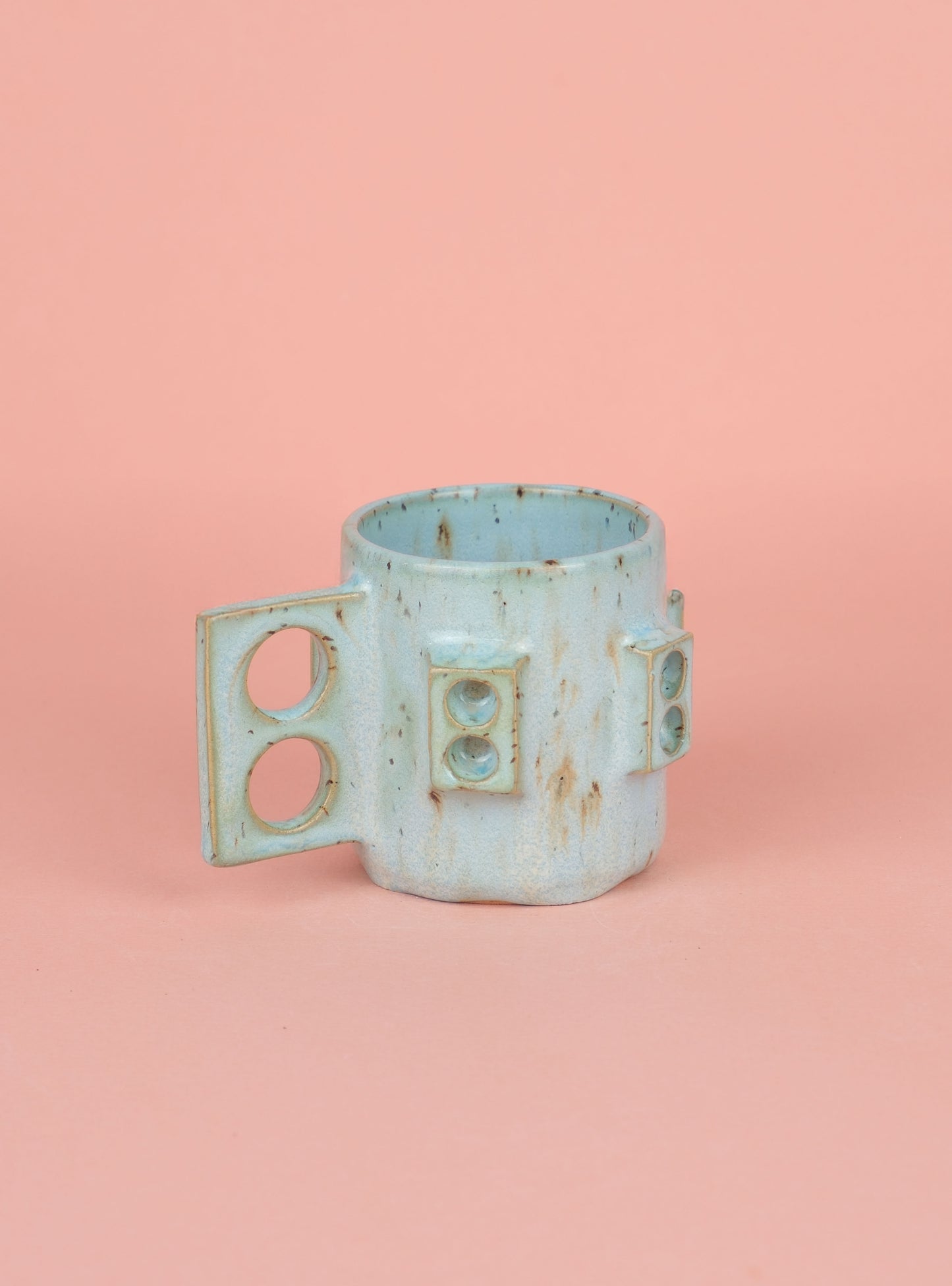 Teal espresso mug