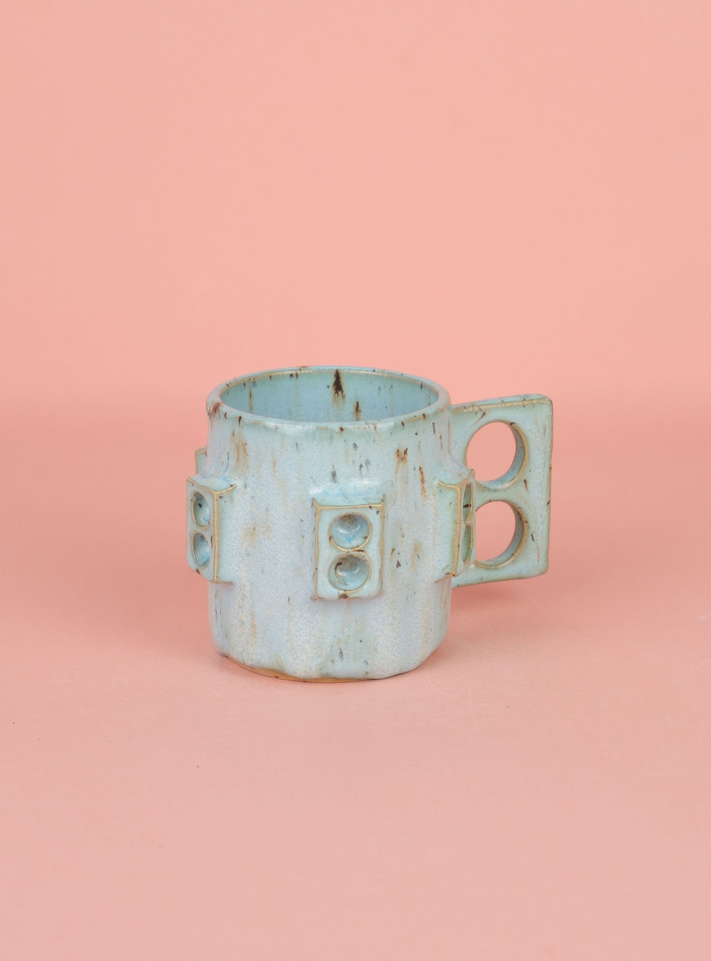 Teal espresso mug
