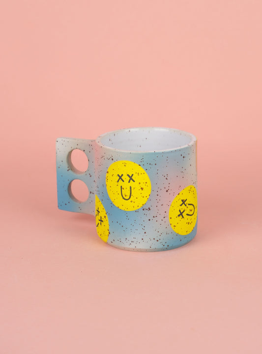 Smiley Mug +  Pink & Blue